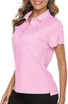 YSENTO Women Short Sleeve Polo Shir