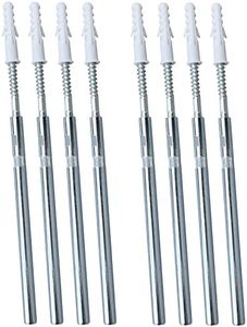 MY MIRONEY Floating Shelf Bracket 8Pcs Floating Shelf Invisible Support Bracket Metal Blind Shelf Supports Hidden Wall Brackets,0.39" x 8.86"