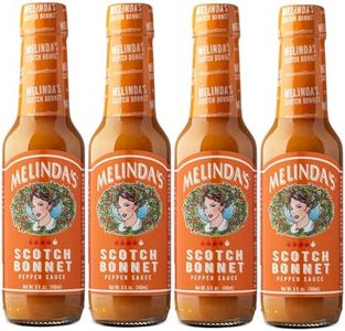 Melinda’s Scotch Bonnet Hot Sauce - Gourmet Scotch Bonnet Pepper Sauce - Made with Scotch Bonnet Peppers, Carrots, Papaya & Lime Juice - Keto, Kosher, Vegan, Gluten Free Hot Sauce - 5oz, 4 Pack