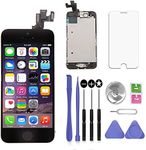 SNIDII Screen Replacement Black for iPhone 5C 4.0 inch with Earpiece and Camera Full Assembly 3D Touch LCD Display Digitizer Frame Replacement with Repair Tool Kit, Screen Protector