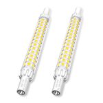 Klarlight R7S 118mm LED Bulb 10W J118 Linear Reflector Light Cool White 6000K 60W R7S Halogen Bulb Replacement 12 * 118mm Slim LED Spotlight Bulbs for Ceiling Floodlight Lamp Non-Dimmable [2-Pack]