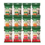 NATURES MENU ORIGINAL MIXED VARIETY REAL MEATY TREATS DOG PUPPY TREATS 60G - CASE OF 12 (3 FLAVOURS)