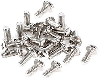 BestTong 60 PCS Stainless Steel VESA TV LCD Monitor Mounting Phillips Head Screws M4 x 10mm