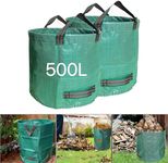 GYB 2Pcs 500L Garden Waste Bags, Re