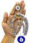 DT DECTONE Evil Eye Hanging for Car, Home Entrance Door Decoration, House Door Decoration, Lucky Horseshoe Nazar Battu for Home Protection, Prosperity at Office and Home