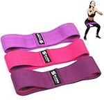 ELVIRE Fabric Resistance Bands for Working Out | Exercise Bands Resistance Bands Set of 3 | Booty Bands for Women Workout Bands Resistance Loops | Leg Bands for Working Out Glute Bands, Squat Bands