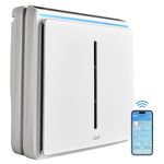 Rabbit Air, A3 SPA-1000N Air Purifiers for Home, Ultra Quiet HEPA Air Purifier - Wall Mountable Air Purifiers for Home Large Room, Allergies, Dust, Mold, Smoke & VOCs - (White, Odor Remover Filter)