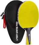 Ping Pong Paddle with Killer Spin + Case for Free - Professional Table Tennis Racket for Beginner and Advanced Players - Improve Your Ping Pong Skills with JT Ping Pong Paddle Set (Yellow)