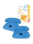 THINK GOOD TOTS Blue Piddle Pad: Waterproof Car Seat Protector for Potty Training Toddlers, Babies - Anti-Slip Backing, Machine Washable, Universal Fit, Stroller (2 Pack)