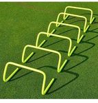 Plastic Speed Training Agility Exercise & Fitness (9 Inch Hurdles) (4), Yellow