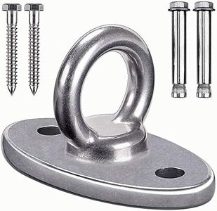 SELEWARE 1000 lb Capacity Wall Ceiling Mount Bracket for Suspension Strap Trainer, Suspension Kit for Yoga Swing, Hanging Hardware for Battle Ropes, Woss Suspension, Olympic Rings, Gym Accessories
