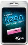 Integral TS-180563 Neon 2.0 USB Flash Drive, 16GB, Pink