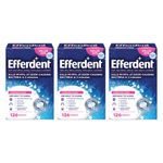 Efferdent Anti-Bacterial Denture Cleanser, Tablets - 126 Each, Pack of 3