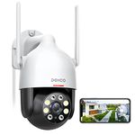 DEKCO 2K HD Outdoor Security Camera with 360 Degree Pan-Tilt Motion Tracking,Home Camera Surveillance Exterieur, WiFi Security Camera, Full Color Night Vision, Sound-Light Alarm, 2-Way Audio, Waterproof