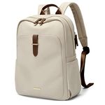 Laptop Backpack Purse for Women Fits 14 Inch Notebook Casual Daypack Work Travel College School Bookbag Fashion Computer Bag (Apricot, 14 Inch)