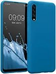 kwmobile Case Compatible with Samsung Galaxy A30s Case - Soft Slim Protective TPU Silicone Cover - Caribbean Blue