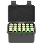 KIWIFOTOS 20 Slots 21700 Battery Carrying Case Battery Storage Case Battery Holder Case Battery Box for Household&Camping