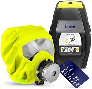 Dräger PARAT 5520 Fire Escape Hood Respirator Mask Emergency Escape with CO P2 Filter against Smoke, Vapour, Carbon Dioxide Gas, Ash and Dust Particles