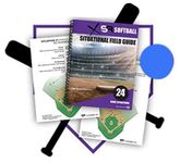 Score It Right Softball Situational Guide – Premium Situational Field Guide for Coaches, Players, Parents – Detailed Softball Field Guide – Thick Cardboard Paper – 24 Game Situations