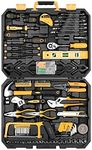 DEKOPRO 228pcs Socket Wrench Auto Repair Tool Combination Package Mixed Tool Set Hand Tool Kit with Plastic Toolbox Storage Case (228PCS)