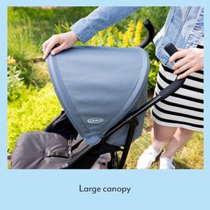 Graco EZLite Lightweight Stroller, Birth to 3 Years, Midnight Black, 6.6kg