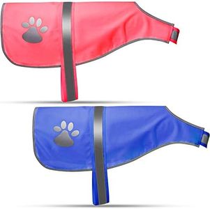 2 Pieces Dog Reflective Vest Adjustable Dog Safety Vest Pet Dog High Visibility Apparel for Outdoor Activities Walking Hunting (Pink, Blue,L)