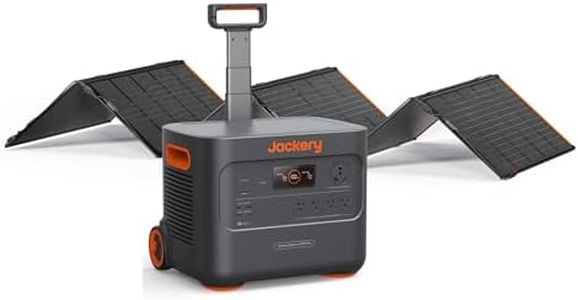 Jackery Solar Generator 3000 PRO 500WX, 3024Wh Power Station with 500W Solar Panels, Fast Charging in 2.4 Hours, Intelligent BMS, 2xPD 100W Ports for RV Outdoor Camping & Power Outages Black, Orange