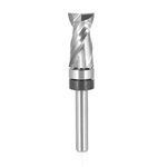 Sinoprotools Solid Carbide Spiral Flush Trim Router Bit, 1/4 Inch Shank Top Bearing Flush Trim Router Bits for Wood Standard Flush Trimming,Up-Cut 1/4"X1/2"X1-1/8"X2-3/4"(1 Bits)