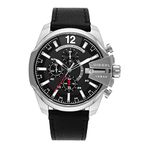 Diesel Leather Baby Chief Analog Black Dial Men Watch-Dz4592, Black Band