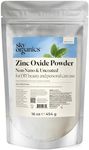 Sky Organics - Zinc Oxide Powder, 16 oz - Non-Nano & Uncoated - Make Your Own Lotion, Deodorant, Cream, Soap - DIY Essentials - Resealable Bag - Natural, Vegan & Cruelty Free - Beauty & Personal Care