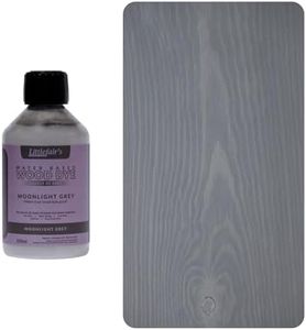 Littlefair's Tinte para Madera 250ml - Acabado Premium, Fácil de Usar y Limpiar Tinte Madera - Basado en Agua, Seguro y Ecológico - Disponible en Muchos Colores - Color: Gris claro de luna