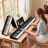 TERENCE Piano Numérique 88 Touches, Piano Portable avec Clavier semi - pondéré, avec Enregistrement et Support Bluetooth, avec Pédale et Haut-parleur à 4 unités, Choix Préféré pour les Débutants