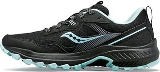 Saucony Women's Excursion TR16 Trail Running Shoe, Black/Blue, US 7