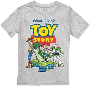 COTTON SOUL Toy Story Group Boys T Shirt, Grey Heather, 9-10 Years