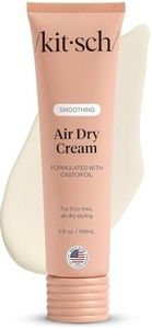 Kitsch Smoothing Air Dry Cream for Hair – Frizz Control Hair Care Product with Castor Oil & Coconut Oil – Weightless Styling Cream - Enhances Natural Texture Appearance | Ideal Gifts for Women – 5 oz