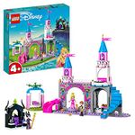 LEGO Disney Princess Aurora's Castle, Builable Toy Playset with Sleeping Beauty, Prince Philip and Maleficent Mini-Doll Figures, Toys for Kids, Girls and Boys Aged 4+ 43211