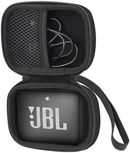 Khanka per JBL JBLGO2BLK speaker EVA Difficile Caso Viaggiare trasportare sacchetto by (Black Zipper)
