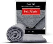 Dabline 80" x 80" Felt Fabric - Ideal for DIY Crafts, Tufting, Sewing and Padding - 1.6mm Thick Acrylic Felt Roll 6.6x6.6 ft