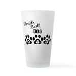 CafePress Worlds Best Dog Dad Pint Glass, 16 oz. Drinking Glass