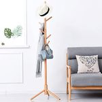 Joiena Wooden Coat Rack Tree with 8