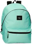 Pepe Jeans Girls' Arris Luggage Messenger Bag, Green, Einheitsgröße, Laptop backpack with double compartment