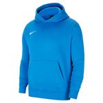 NIKE Kid Y Nk Flc Park20 Po Hoodie Sweatshirt, Royal Blue/White, 12-14 Years