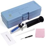 SunGrow Aquarium Refractometer, 7.6 Inches, Measure Salinity of Water, Remarkable Accuracy, Includes Calibration Tool, Ensures Overall Health of Plant and Marine Life, Easy and Clear Reading