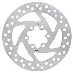 Electric Scooter Disc Brake Bicycle Brake Disc Braking Braking Performance Electric Scooter Parts Stainless Steel Brake Disc 5.5in Replacement for Electric Scooter