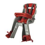 OKBaby Orion Front Bike Seat + Bracket ,Silver/Red