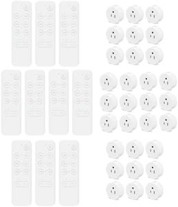 Wireless Remote Control Outlet Switch,NineLeaf Remote Light Switch,Remote Control Outlet Plug Adapter with Remote for Lamps and Household Appliances,No Wire Required,500FT Long Range(10Remotes30Plugs)