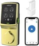 Lockly Secure Pro Smart Lock - Keyless Entry Deadbolt, Fingerprint Sensor, App Control, Key, Voice Control, Auto Lock PGD728WMG- Brushed Gold (Wi-Fi Hub Included)