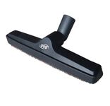 OVO Universal Vacuum Cleaner Floor Brush for Hard Surface with Natural Bristles, 12 inch, 1 1/4 inch (32mm) Inner Diameter, Fits All, Black (ACC-216-BK.)