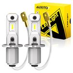 AUXITO H3 LED Fog Light Bulbs, 6500K White, 300% Brightness, CSP Chips, H3ll LED Fog Lights, 1:1 Mini Size, Plug and Play, H3 H3ll LED Fog Light Bulbs for Fog Lamp, DRL, Hi/Lo Beam, Pack of 2