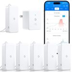 GoveeLife 2.0 WiFi Hygrometer Thermometer 6 Pack, Smart Humidity Temperature Sensor with App Notifications, Temperature Humidity for Bedroom, Wine Cellar, Basements（Only Support 2.4G Wi-Fi